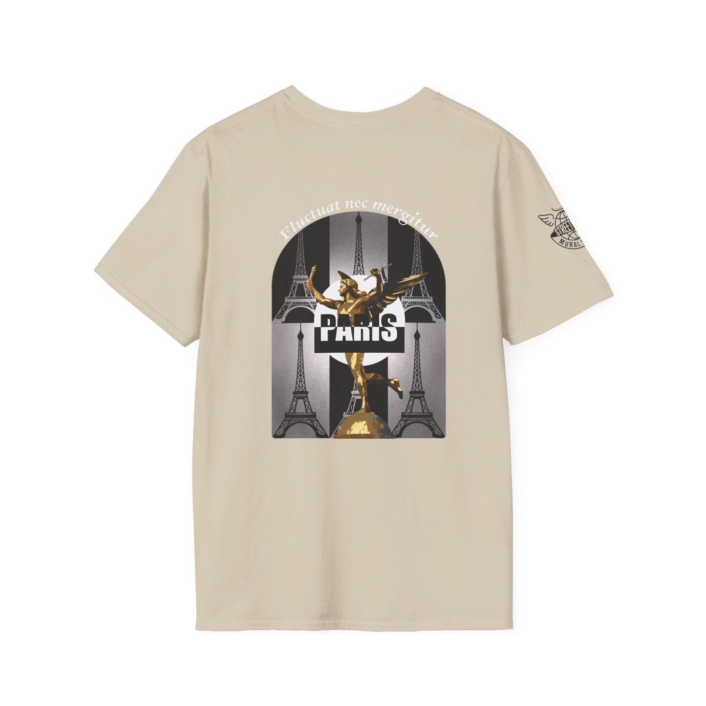 Paris Vintage Unisex Softstyle T-Shirt, Casual Graphic Tee, Travel Souvenir Shirt, Gift for Friends, Summer Wear, Urban Style