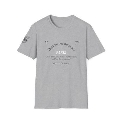Paris Vintage Unisex Softstyle T-Shirt, Casual Graphic Tee, Travel Souvenir Shirt, Gift for Friends, Summer Wear, Urban Style