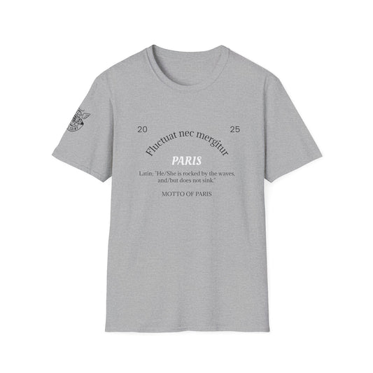 Paris Vintage Unisex Softstyle T-Shirt, Casual Graphic Tee, Travel Souvenir Shirt, Gift for Friends, Summer Wear, Urban Style