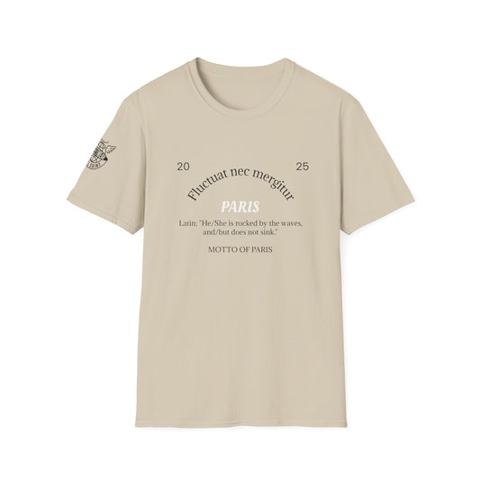 Paris Vintage Unisex Softstyle T-Shirt, Casual Graphic Tee, Travel Souvenir Shirt, Gift for Friends, Summer Wear, Urban Style